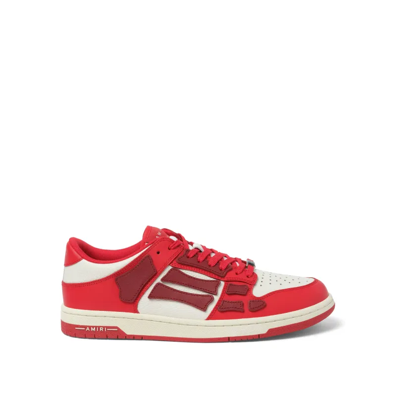 Skeleton Sneaker in Red/White sold by MARAIS