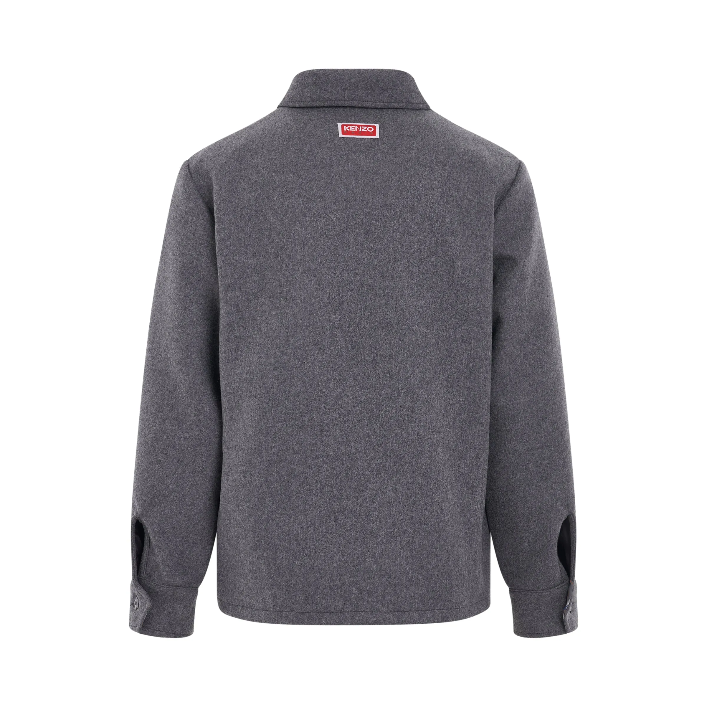 Wool Brend Overshirt in Anthracite sold by MARAIS product image thumbnail 4