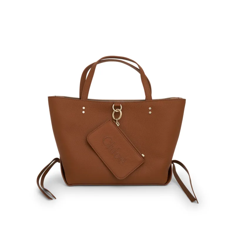 Sense Small East West Tote Bag in Tan sold by MARAIS
