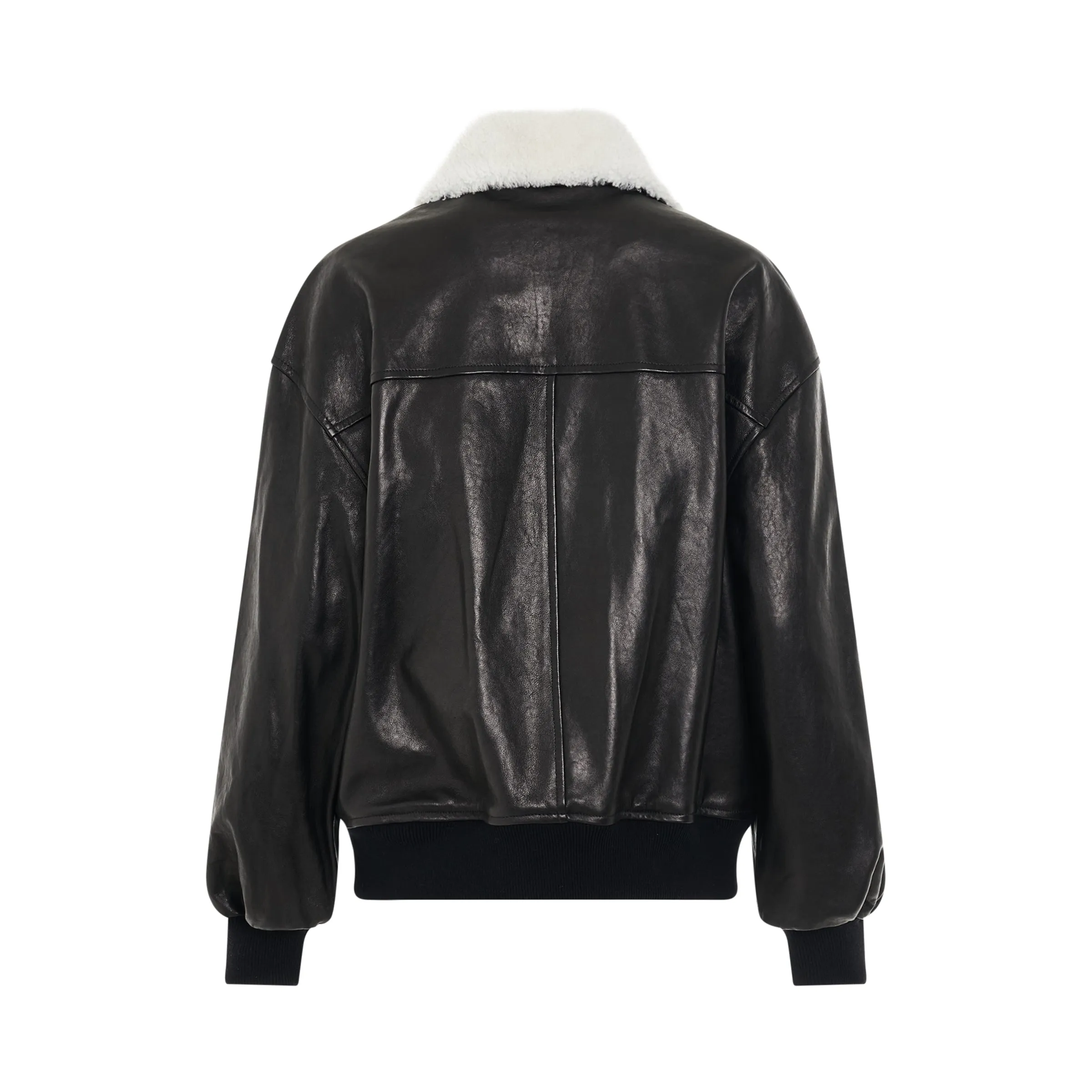 Shellar Leather Jacket in Black sold by MARAIS product image thumbnail 4