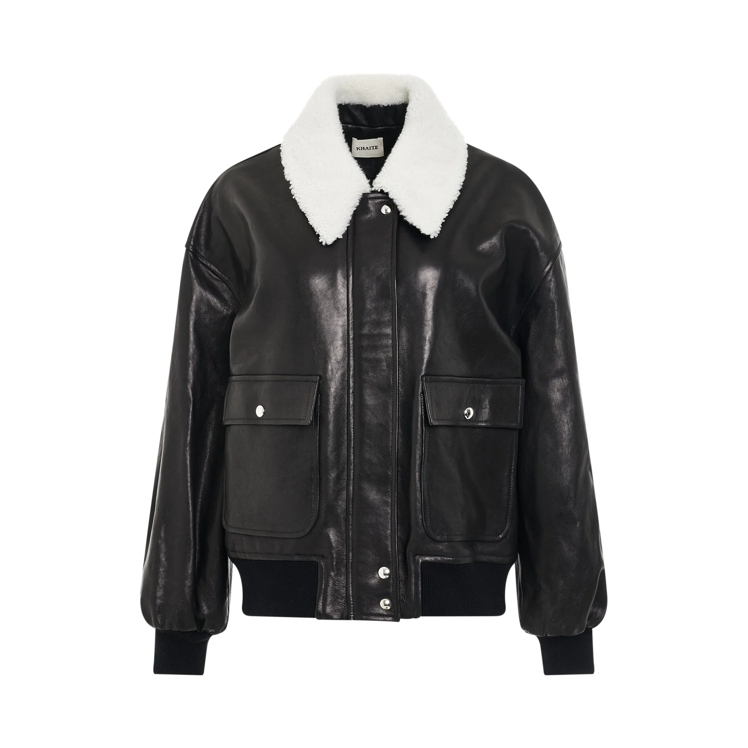Shellar Leather Jacket in Black sold by MARAIS