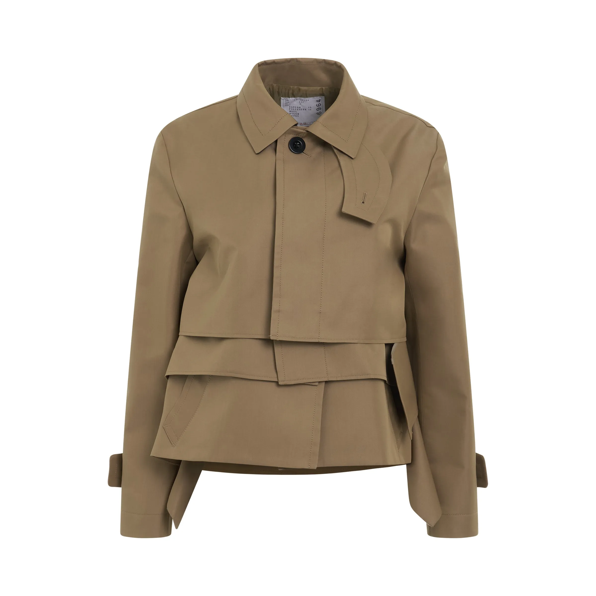 Cotton Gabardine Blouson in Beige sold by MARAIS