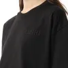Amiri Embroidered Cropped T-Shirt in Black sold by MARAIS