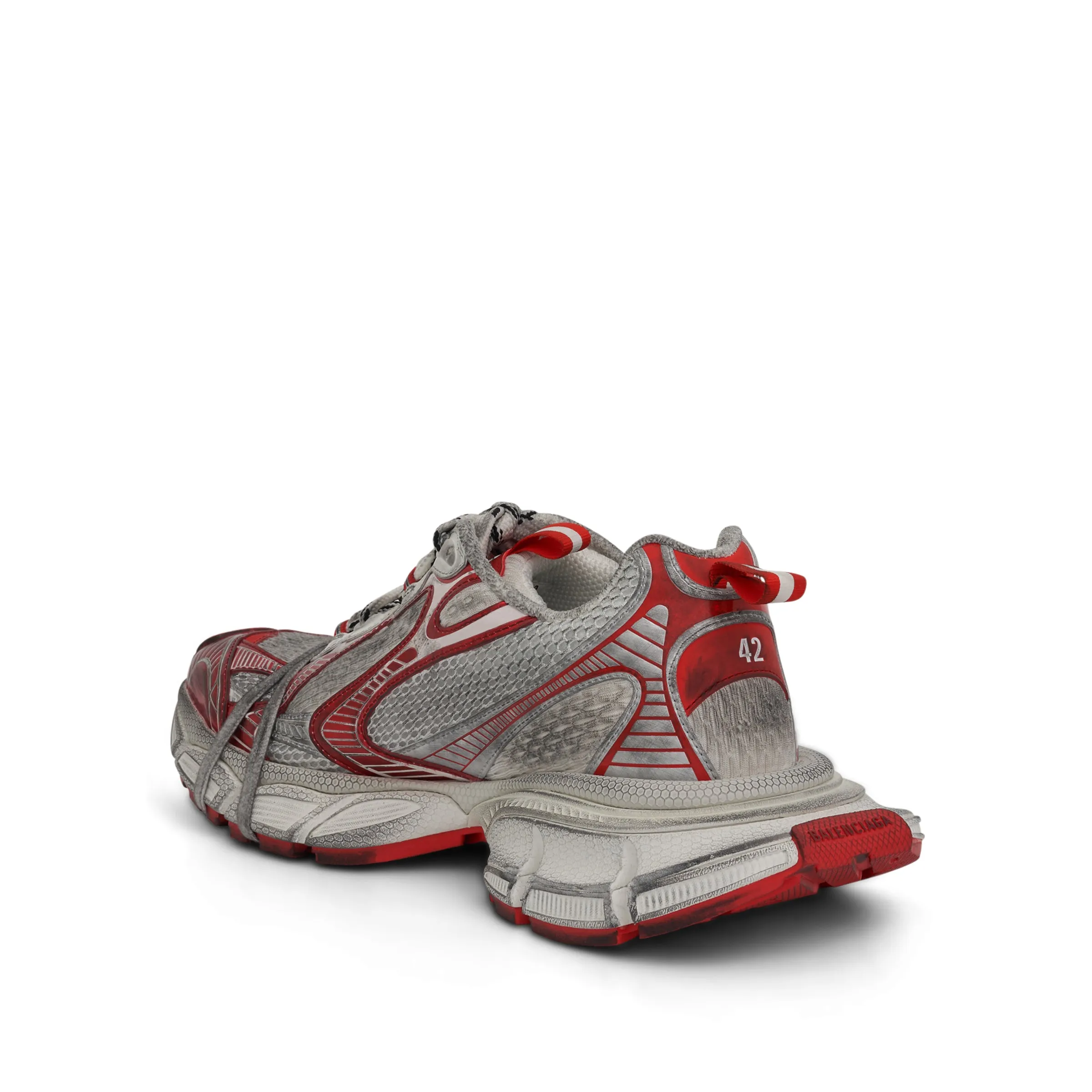 3XL Sneaker in White/Red sold by MARAIS product image thumbnail 3