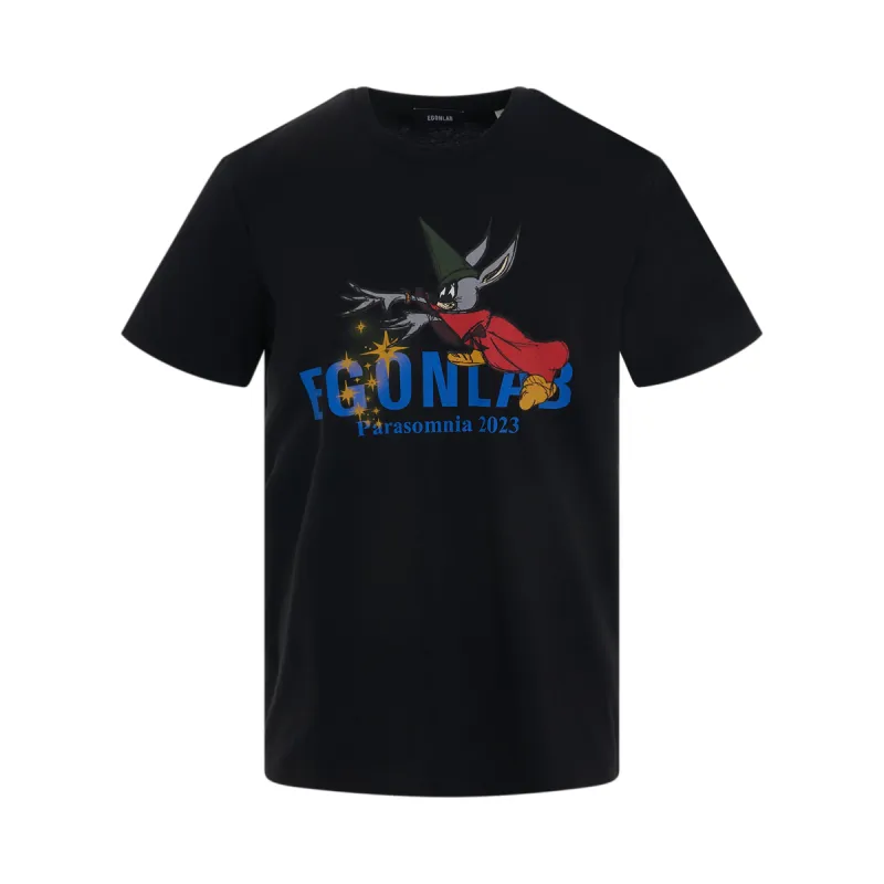 Fantasia T-Shirt in Black made by MARAIS