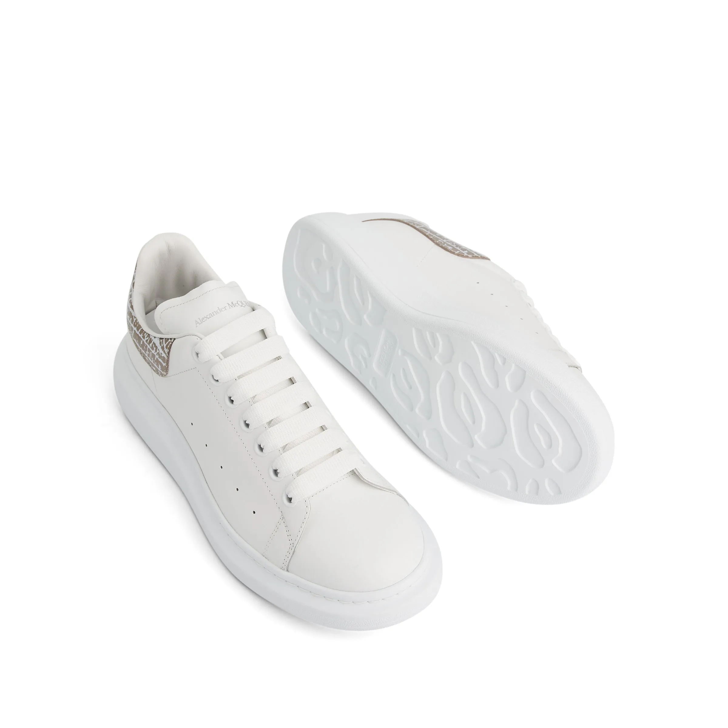 Larry Oversized Sneaker in White/Silver sold by MARAIS product image thumbnail 4
