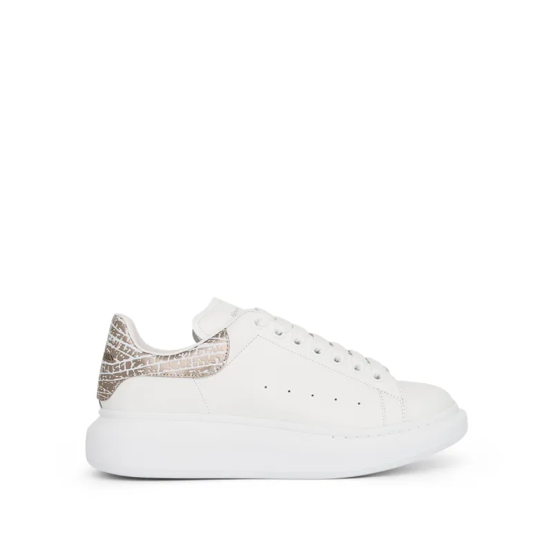 Larry Oversized Sneaker in White/Silver sold by MARAIS