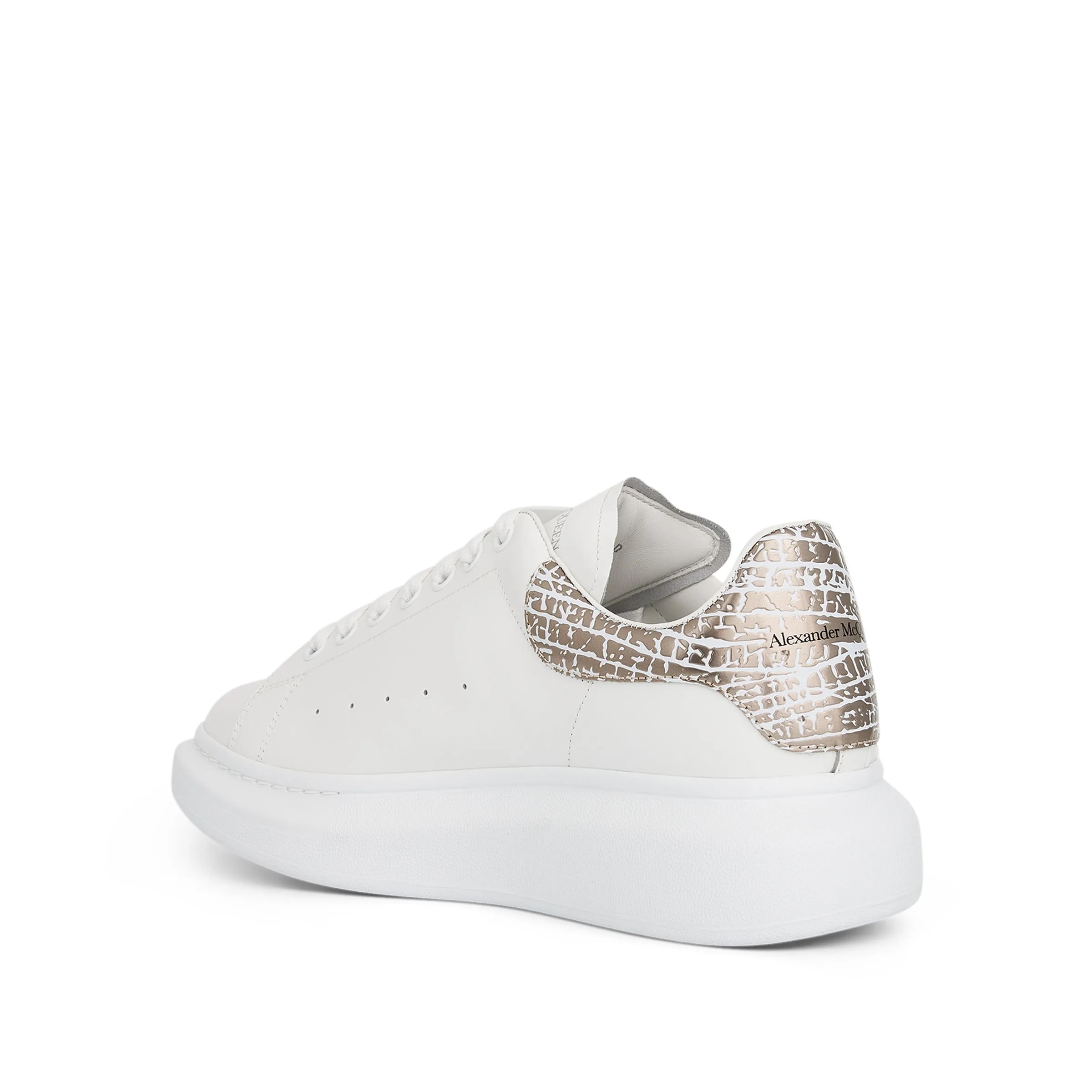 Larry Oversized Sneaker in White/Silver sold by MARAIS product image thumbnail 3