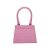 Le Chiquito Moyen Croc Embossed Leather Bag in Pink sold by MARAIS
