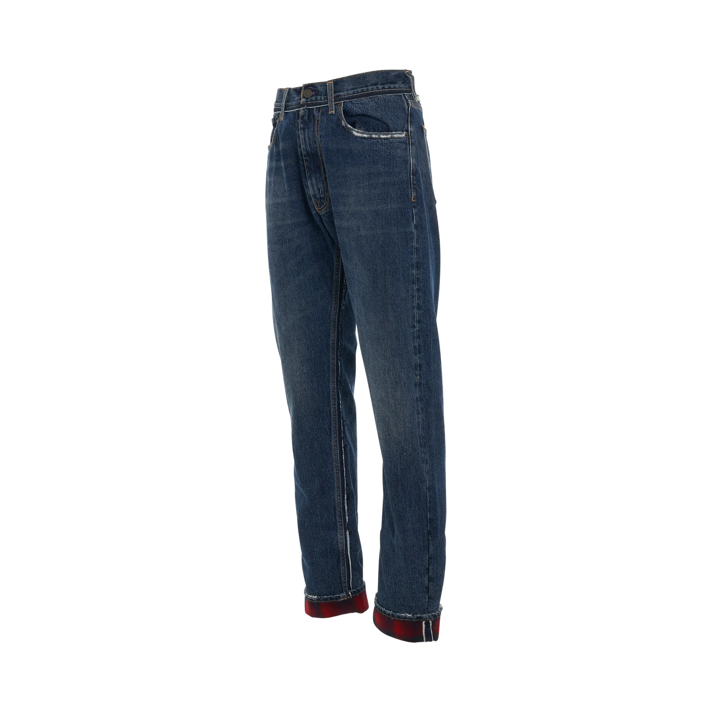 Relax Fit Fold Jeans in Indigo sold by MARAIS product image thumbnail 2