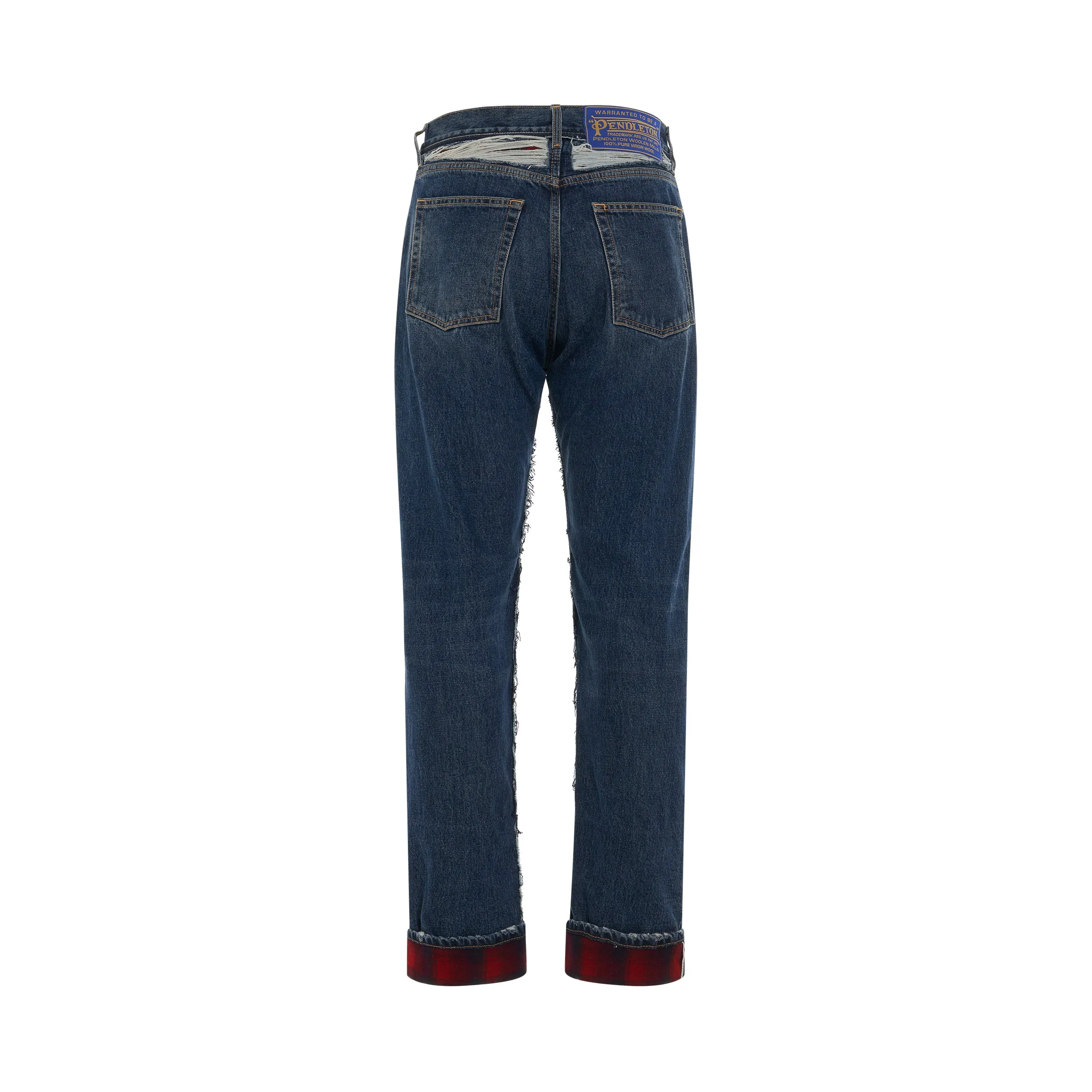 Relax Fit Fold Jeans in Indigo sold by MARAIS product image thumbnail 4