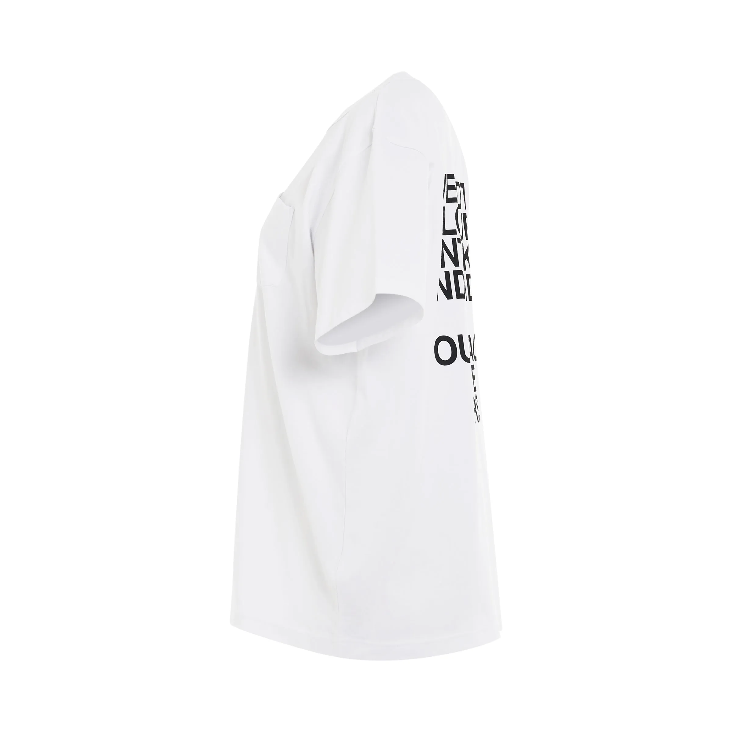 Quote Graphic T-Shirt in White sold by MARAIS product image thumbnail 3