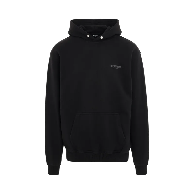 Represent Owners Club Hoodie in Black Reflective sold by MARAIS