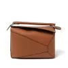 Puzzle Edge Bag in Tan sold by MARAIS