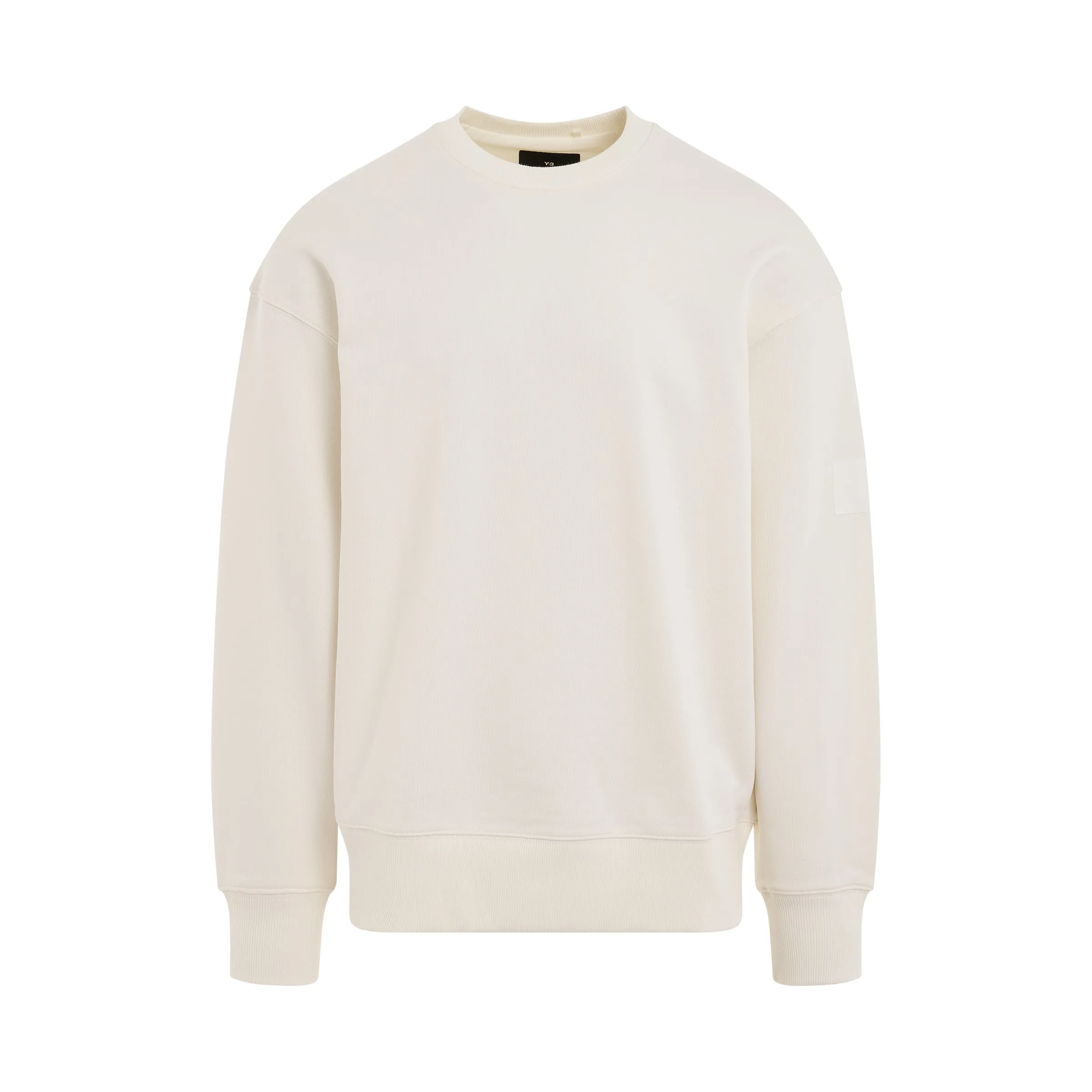 Organic Cotton Terry Crew Sweatershirt in Off White sold by MARAIS