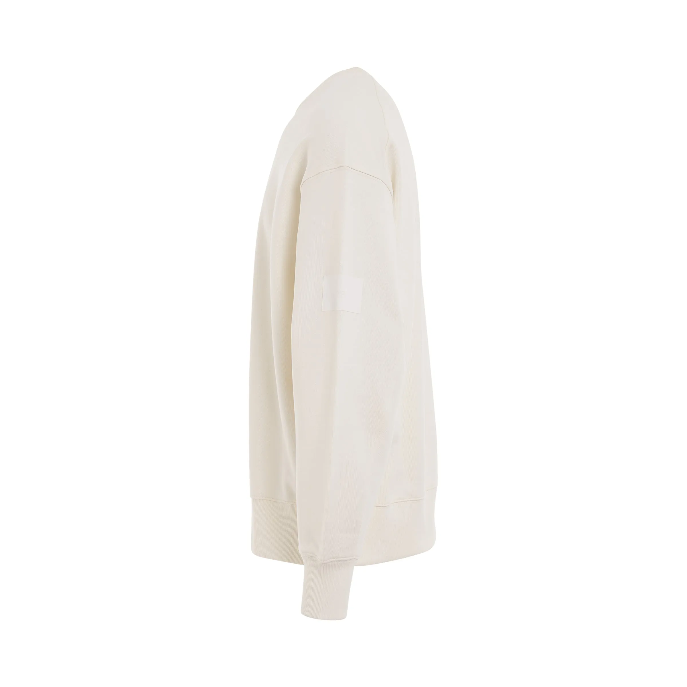 Organic Cotton Terry Crew Sweatershirt in Off White sold by MARAIS product image thumbnail 3