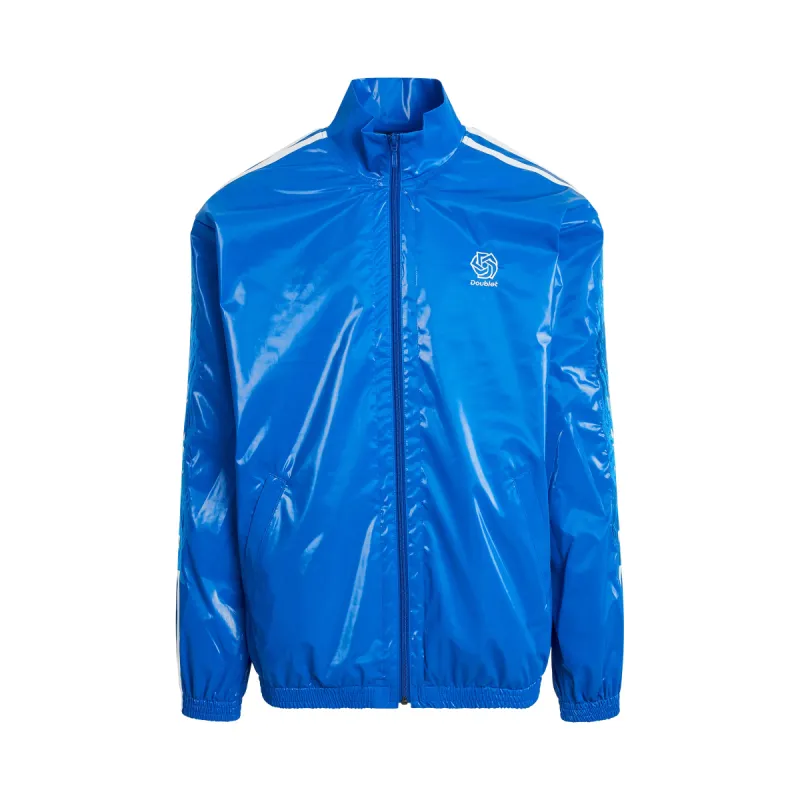 Laminate Track Jacket in Blue sold by MARAIS