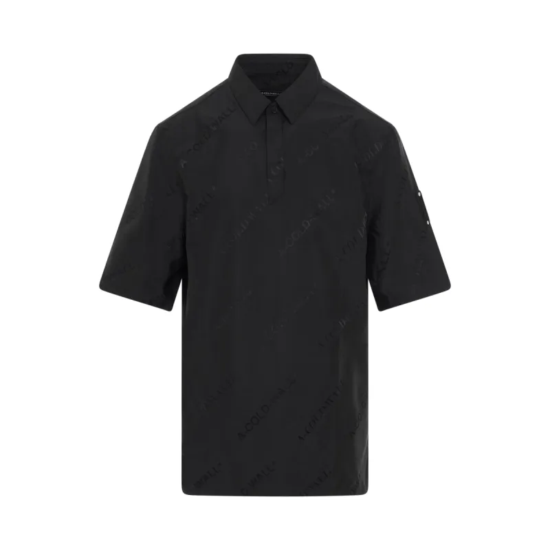 Monogram Shirt in Black sold by MARAIS