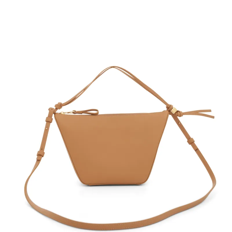 Mini Hammock Hobo Bag in Classic Calfskin in Warm Desert sold by MARAIS
