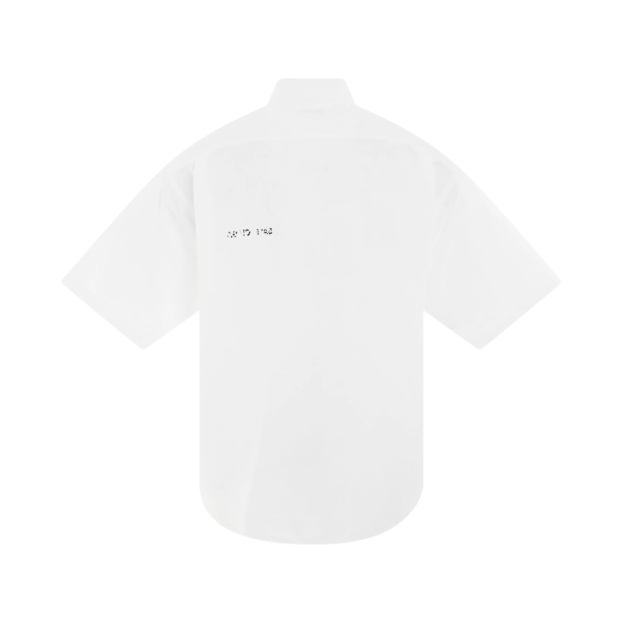 Logo Short Sleeve Oversized Shirt in White sold by MARAIS product image thumbnail 4