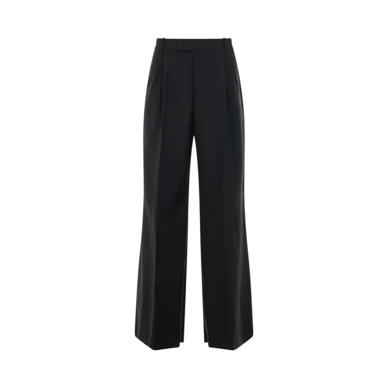 Oversized Tailored Baggy Pants in Black sold by MARAIS