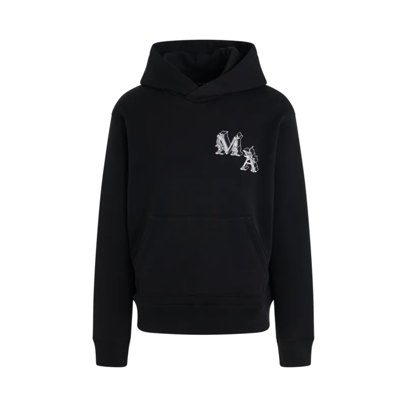 Amiri Angel Hoodie in Black sold by MARAIS