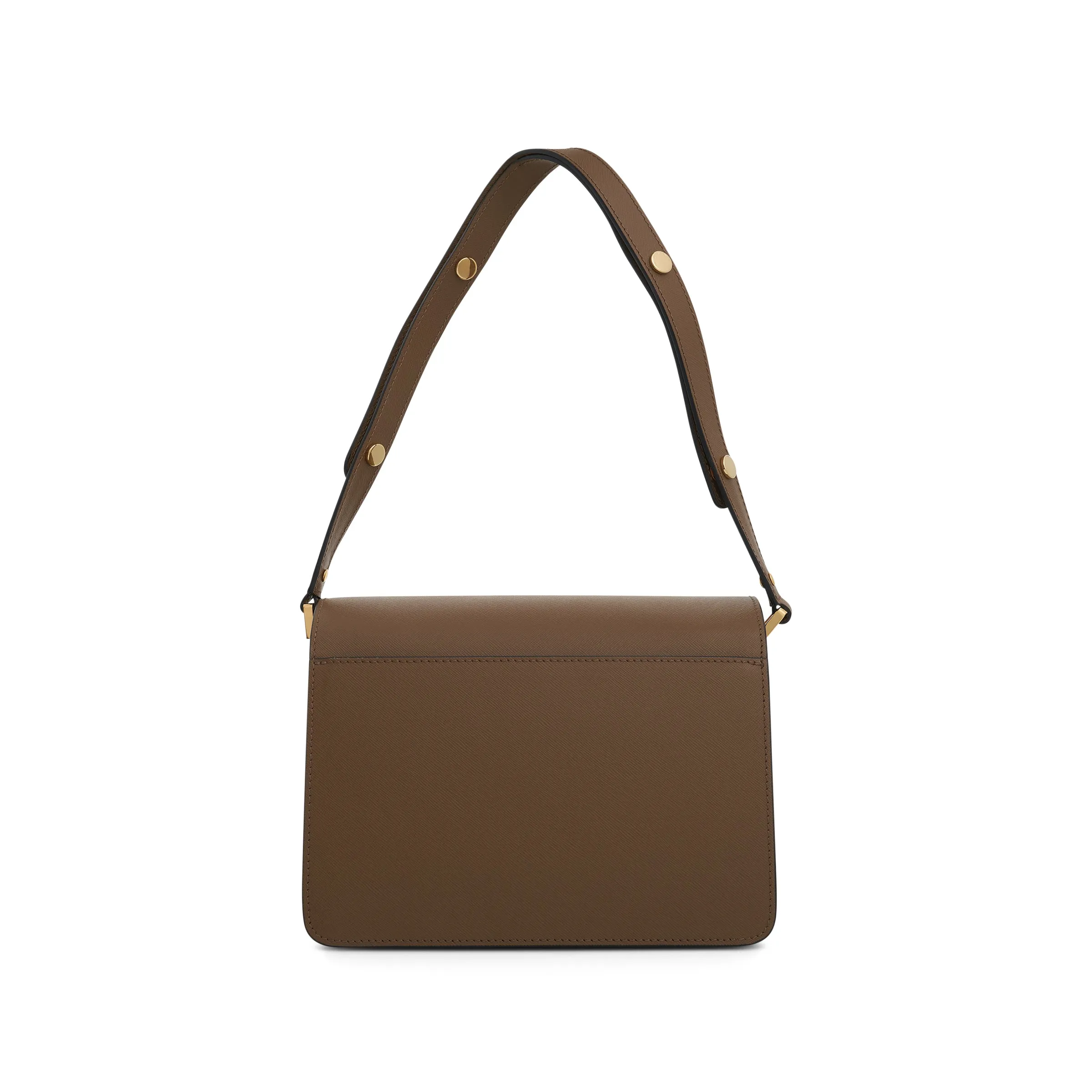 Trunk Medium Saffiano Leather Bag in Cigar sold by MARAIS product image thumbnail 3