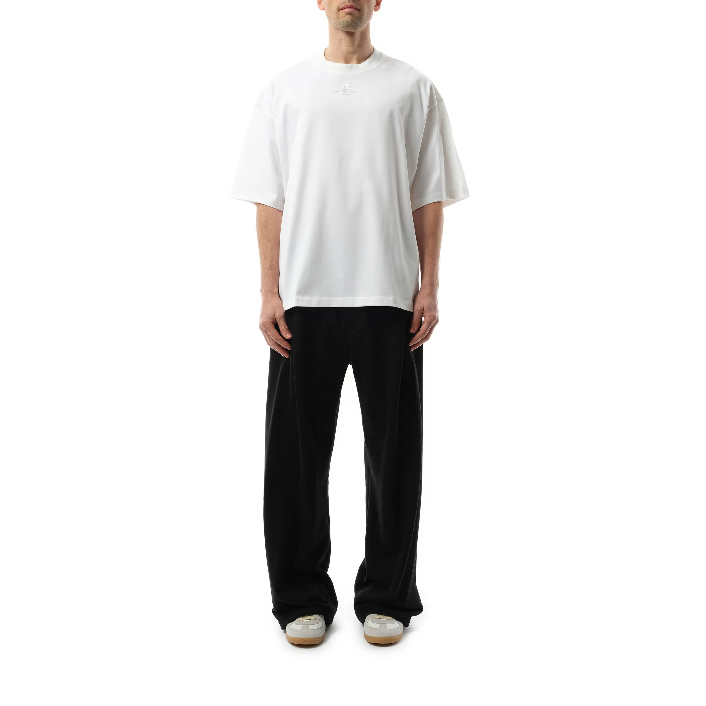 Square Embroidery T-Shirt in White sold by MARAIS product image thumbnail 4