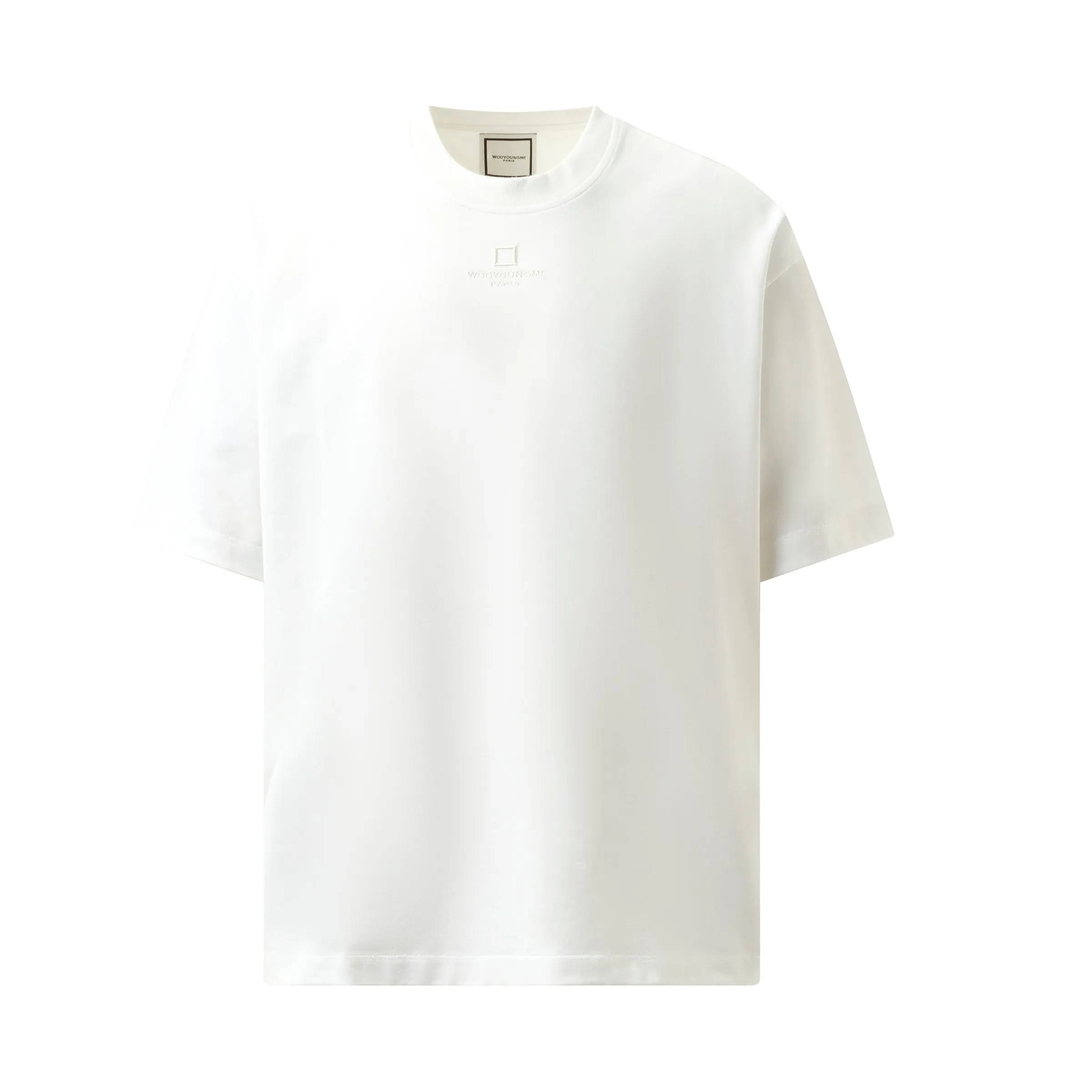 Square Embroidery T-Shirt in White sold by MARAIS product image thumbnail 2