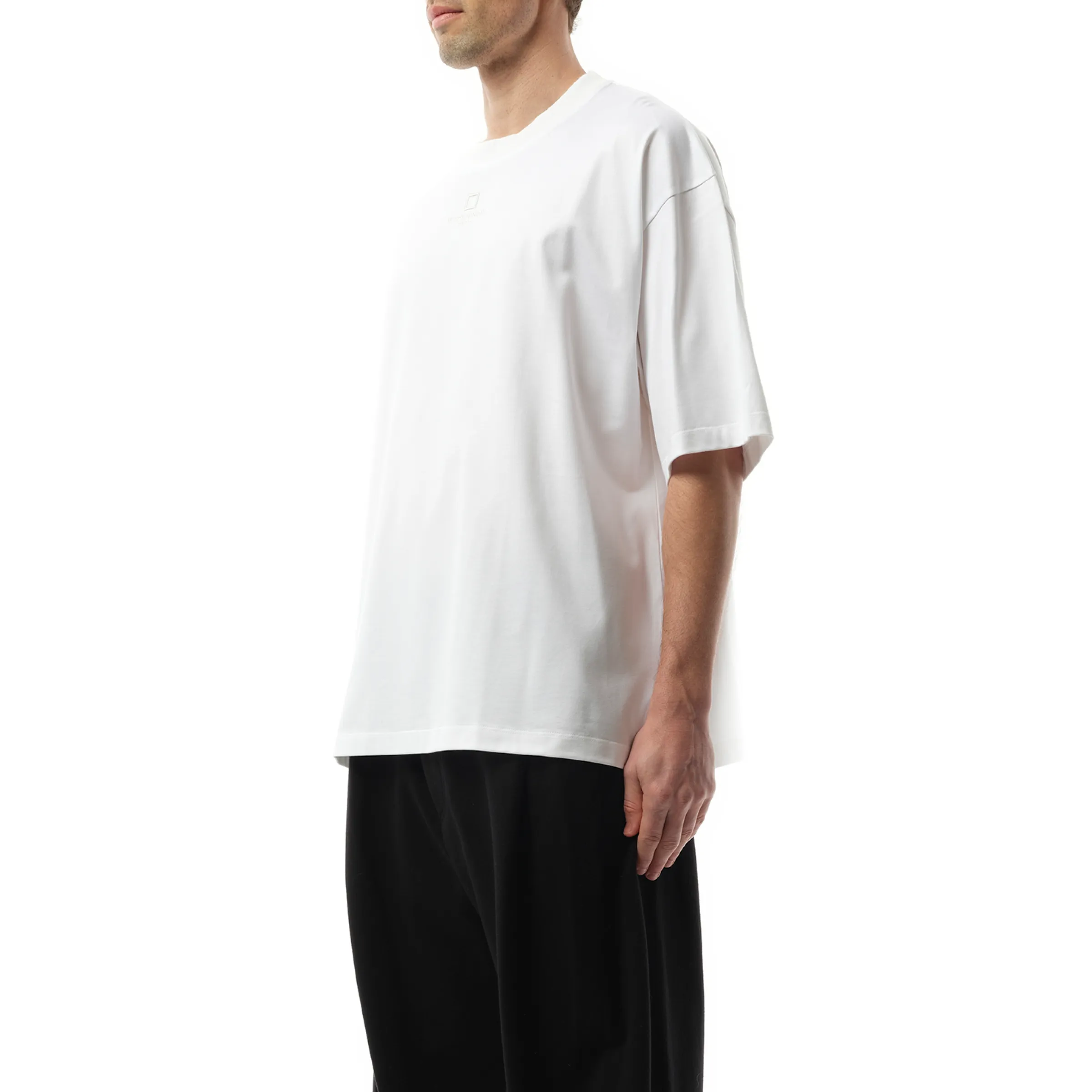 Square Embroidery T-Shirt in White sold by MARAIS product image thumbnail 5