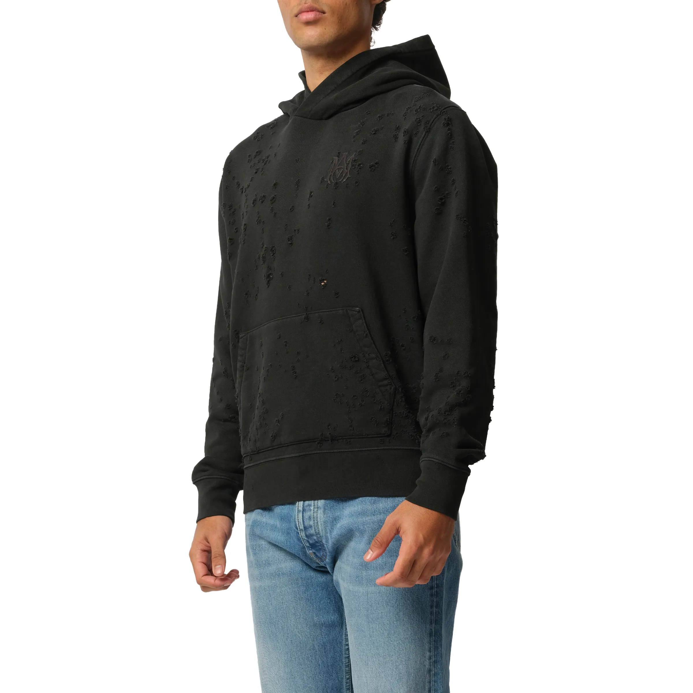 MA Shotgun Embroidered Hoodie in Black sold by MARAIS product image thumbnail 5