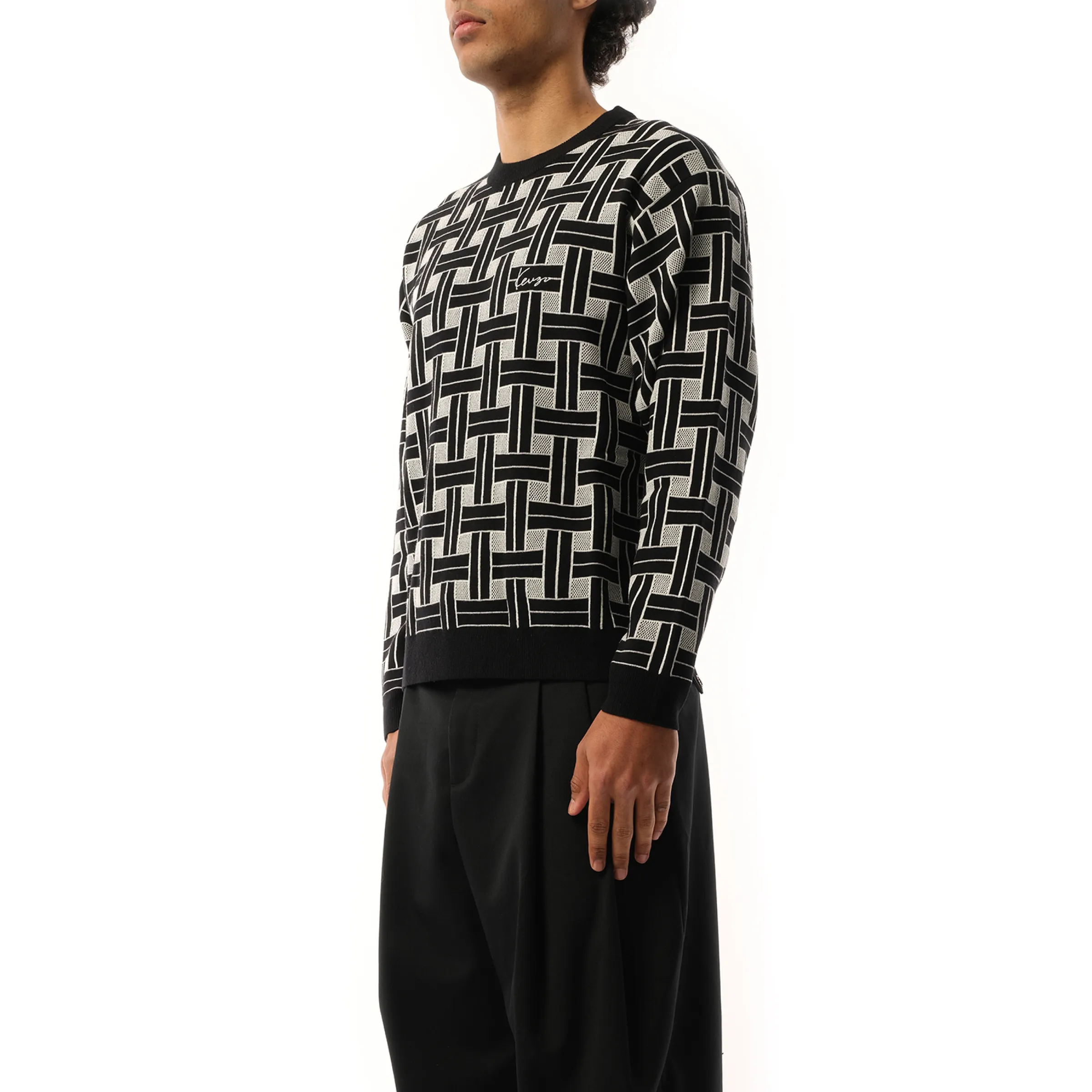 Kenzo Weave Sweater in Black sold by MARAIS product image thumbnail 5