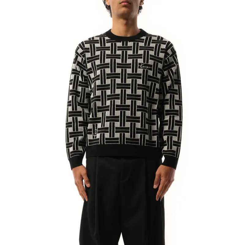 Kenzo Weave Sweater in Black sold by MARAIS