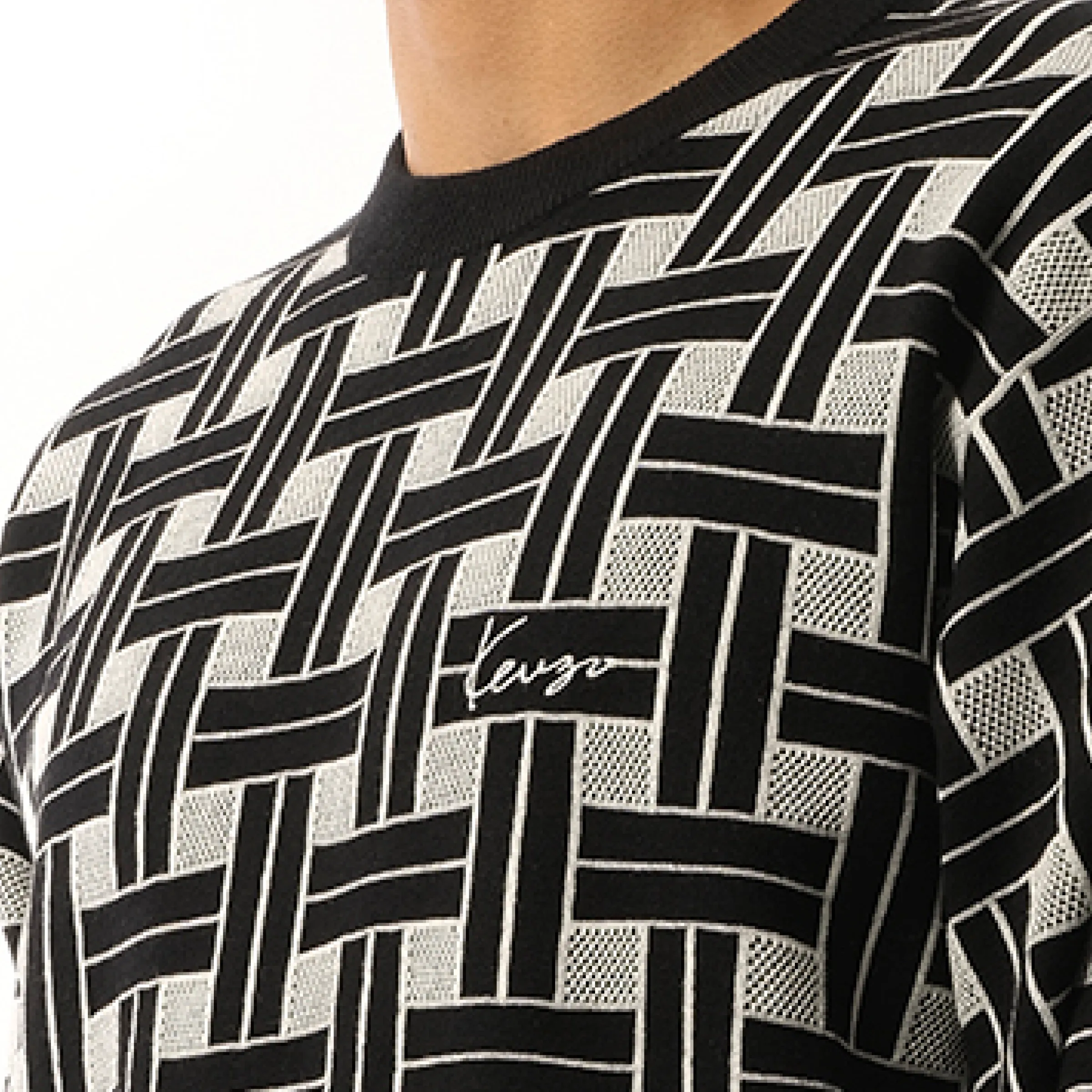 Kenzo Weave Sweater in Black sold by MARAIS product image thumbnail 3