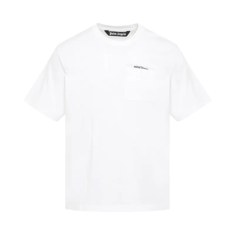 Satorial Tape Pocket T-Shirt in White sold by MARAIS
