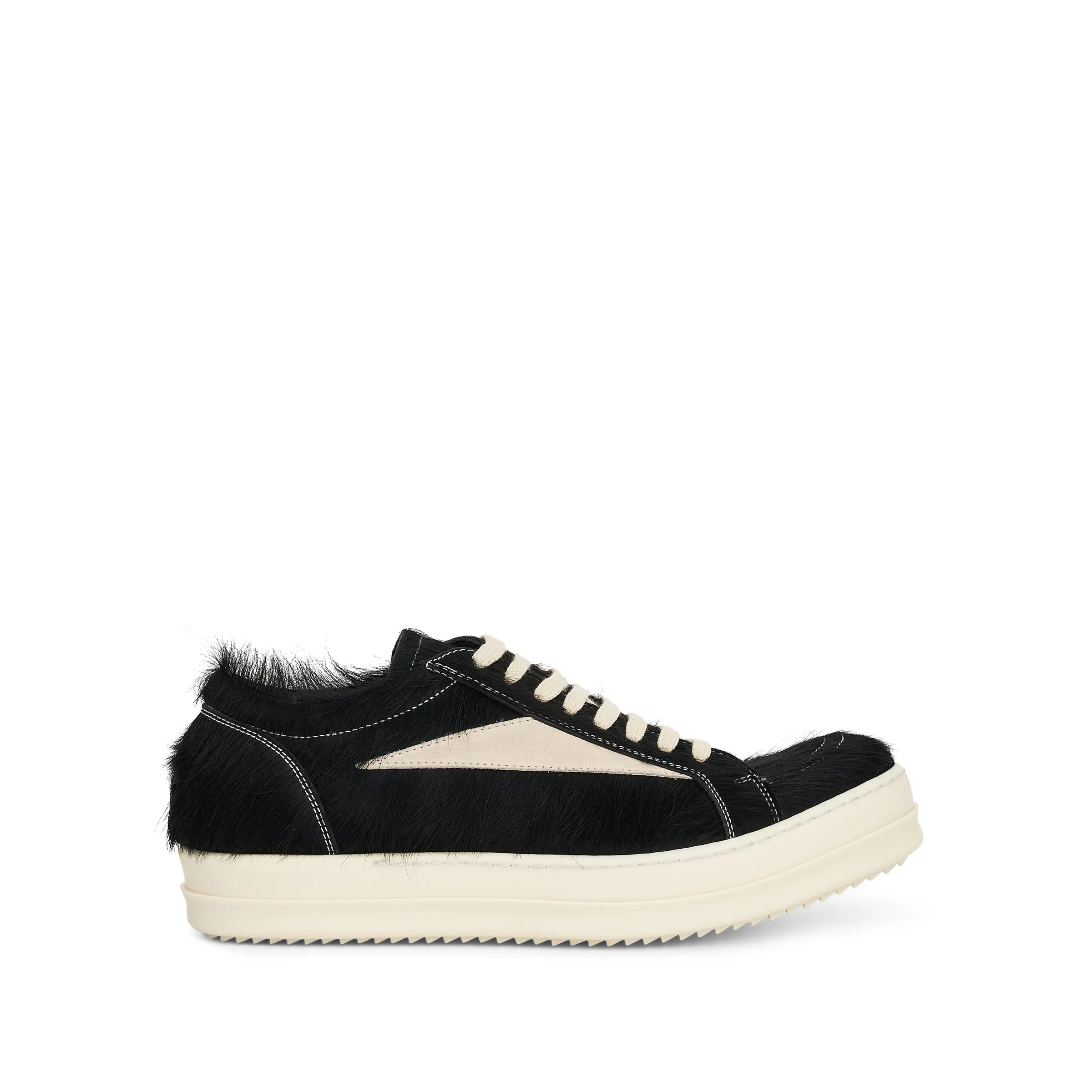 Vintage Fur Sneaker in Black/Milk sold by MARAIS