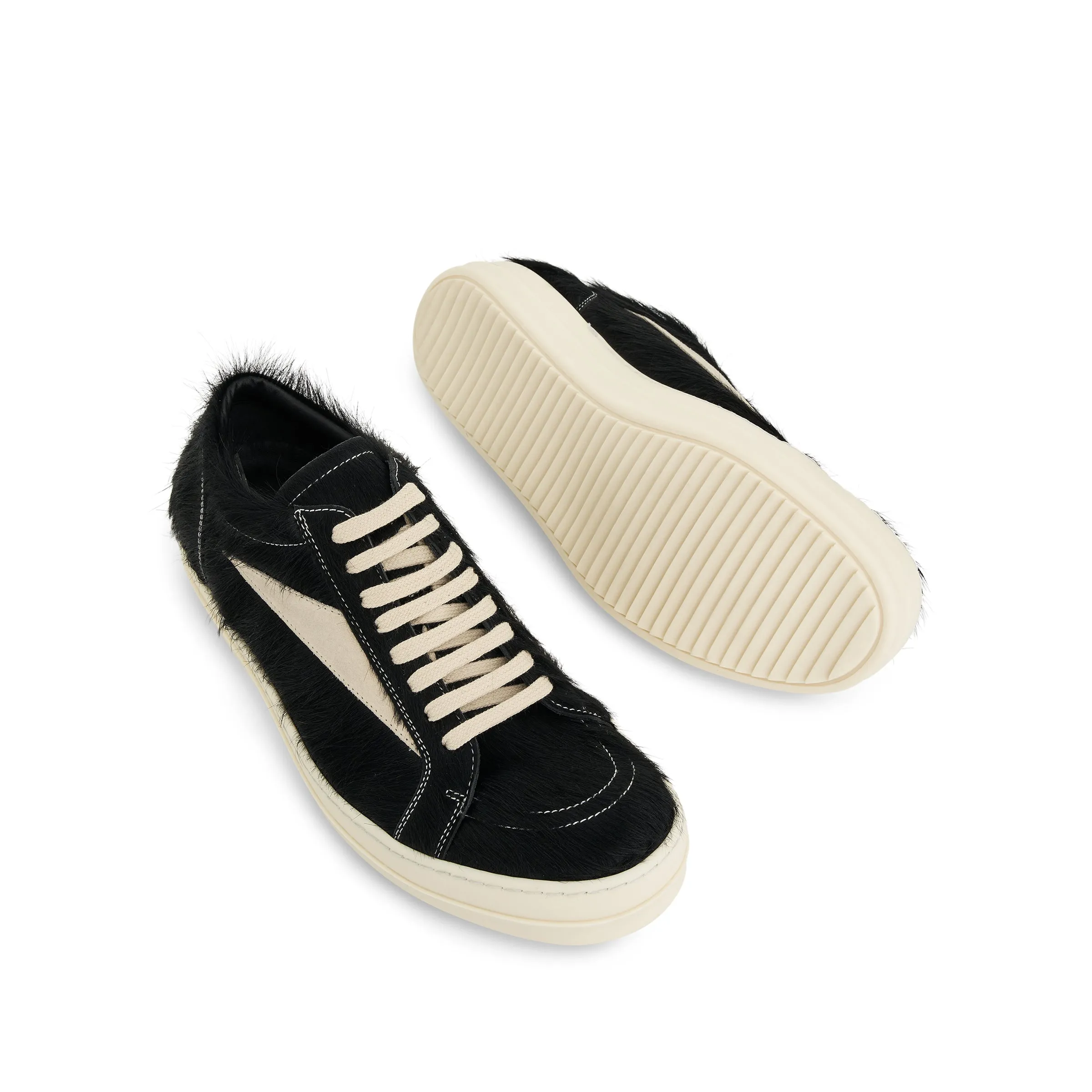 Vintage Fur Sneaker in Black/Milk sold by MARAIS product image thumbnail 4