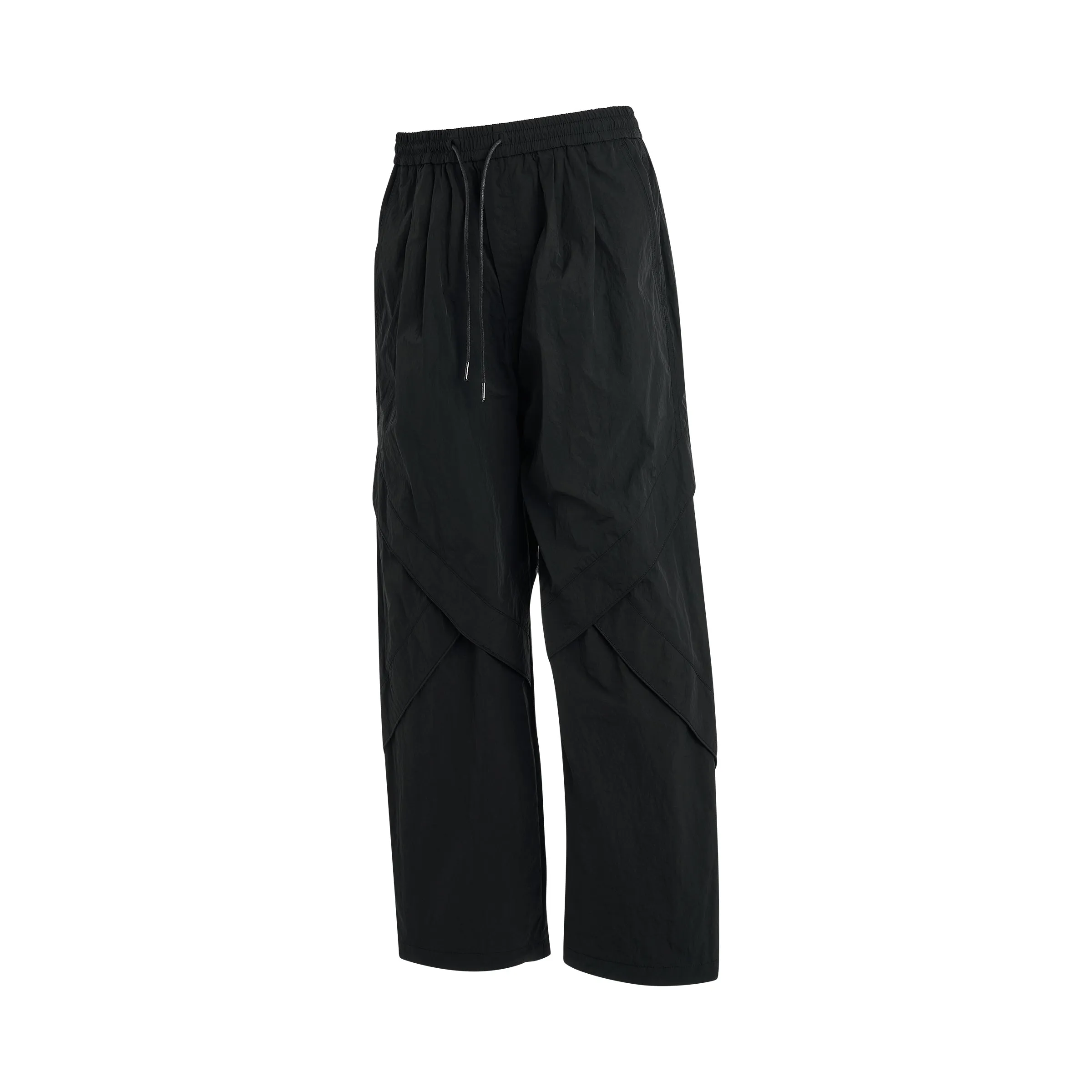 Nylon Piped Pants in Black sold by MARAIS product image thumbnail 2