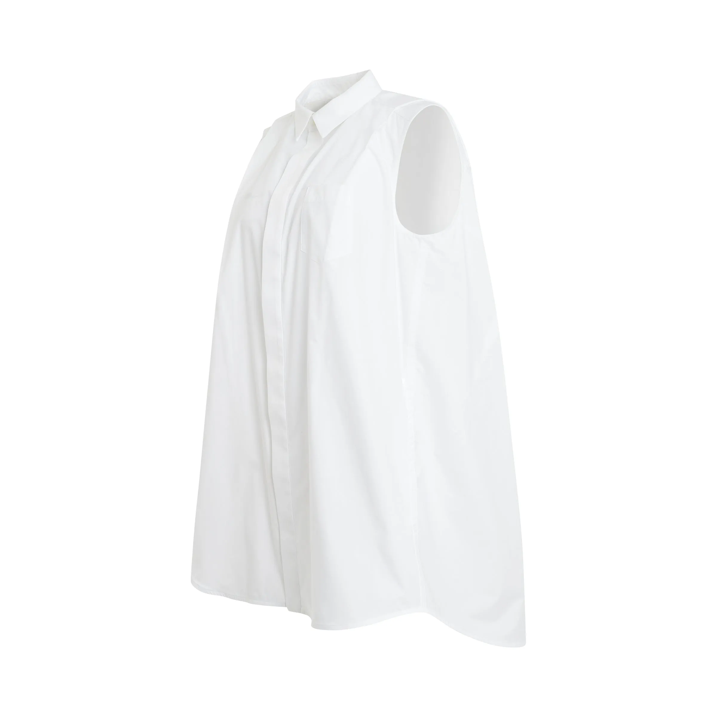 Cotton Poplin Shirt Dress in Off White sold by MARAIS product image thumbnail 2