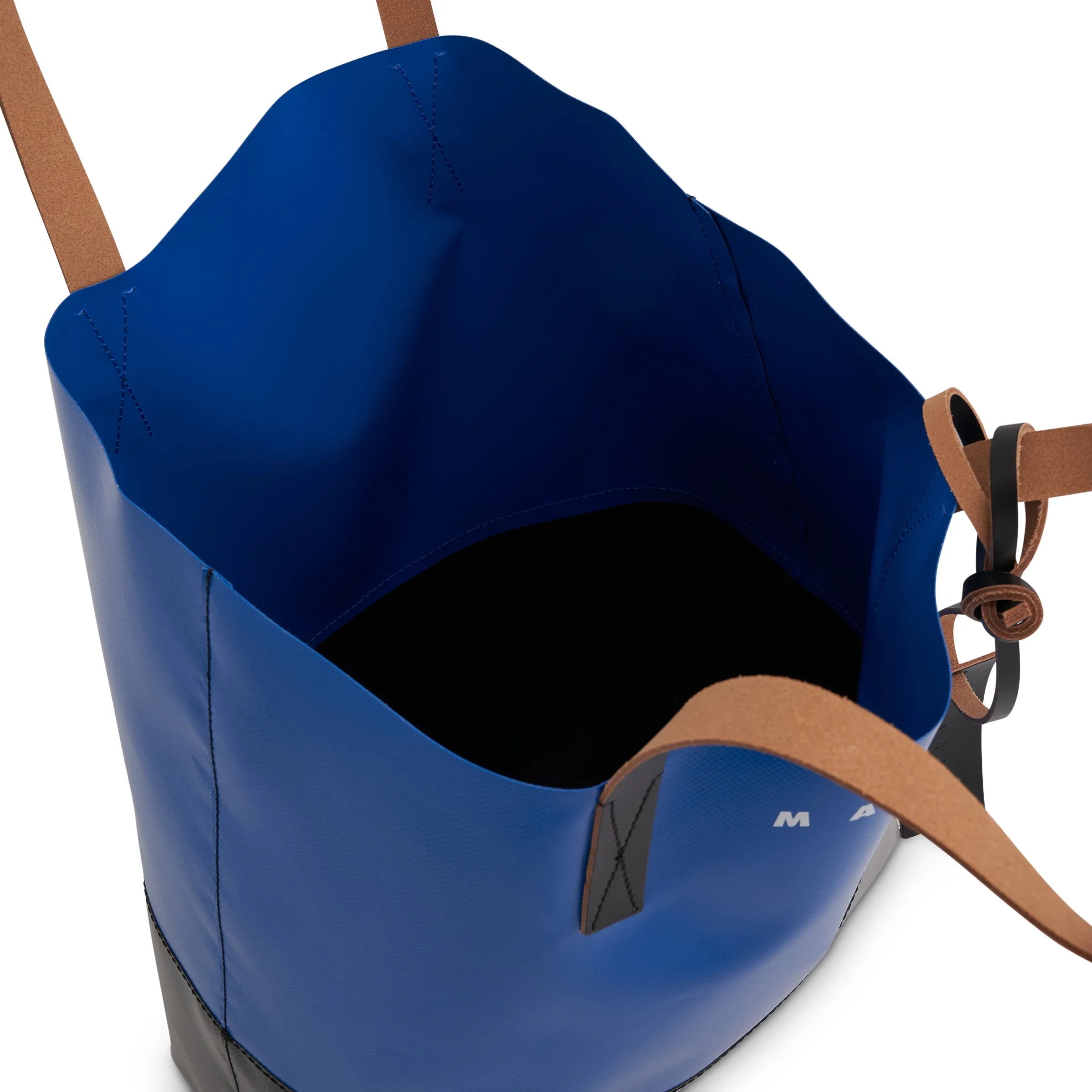 Tribeca Shopping Bag in Royal Blue/Black sold by MARAIS product image thumbnail 4