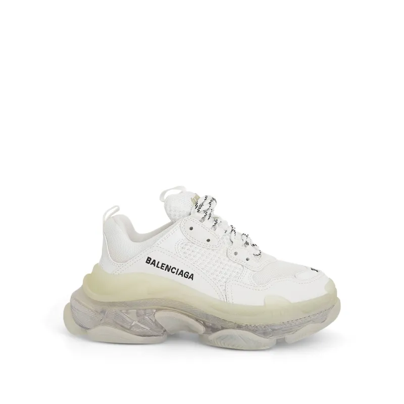 Triple S Clear Sole Sneakers in White sold by MARAIS