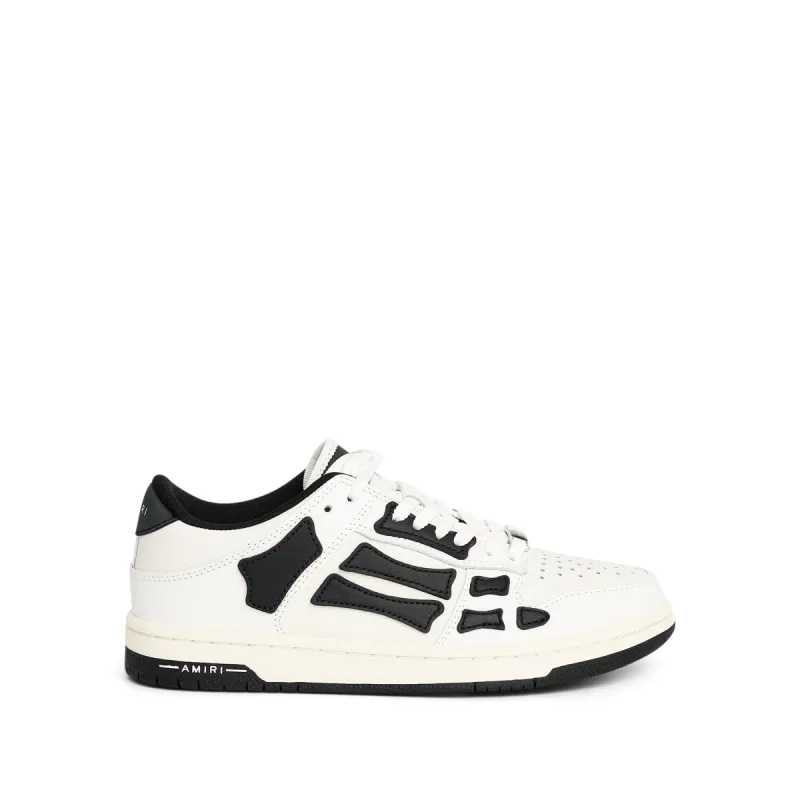 Skeleton Sneaker in White/Black sold by MARAIS