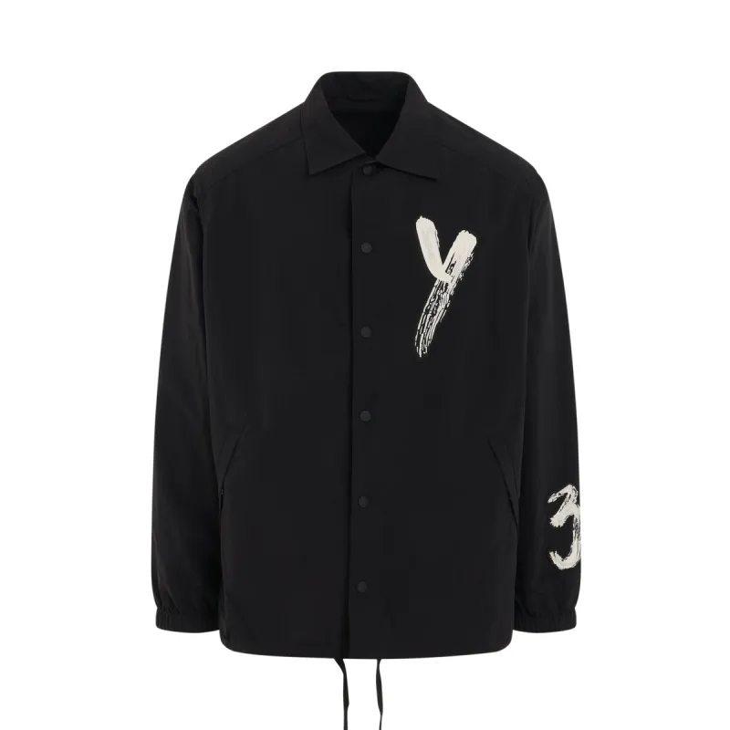 Logo Coach Jacket in Black sold by MARAIS