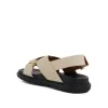 Fussbett Criscross Sandal in Silk White sold by MARAIS