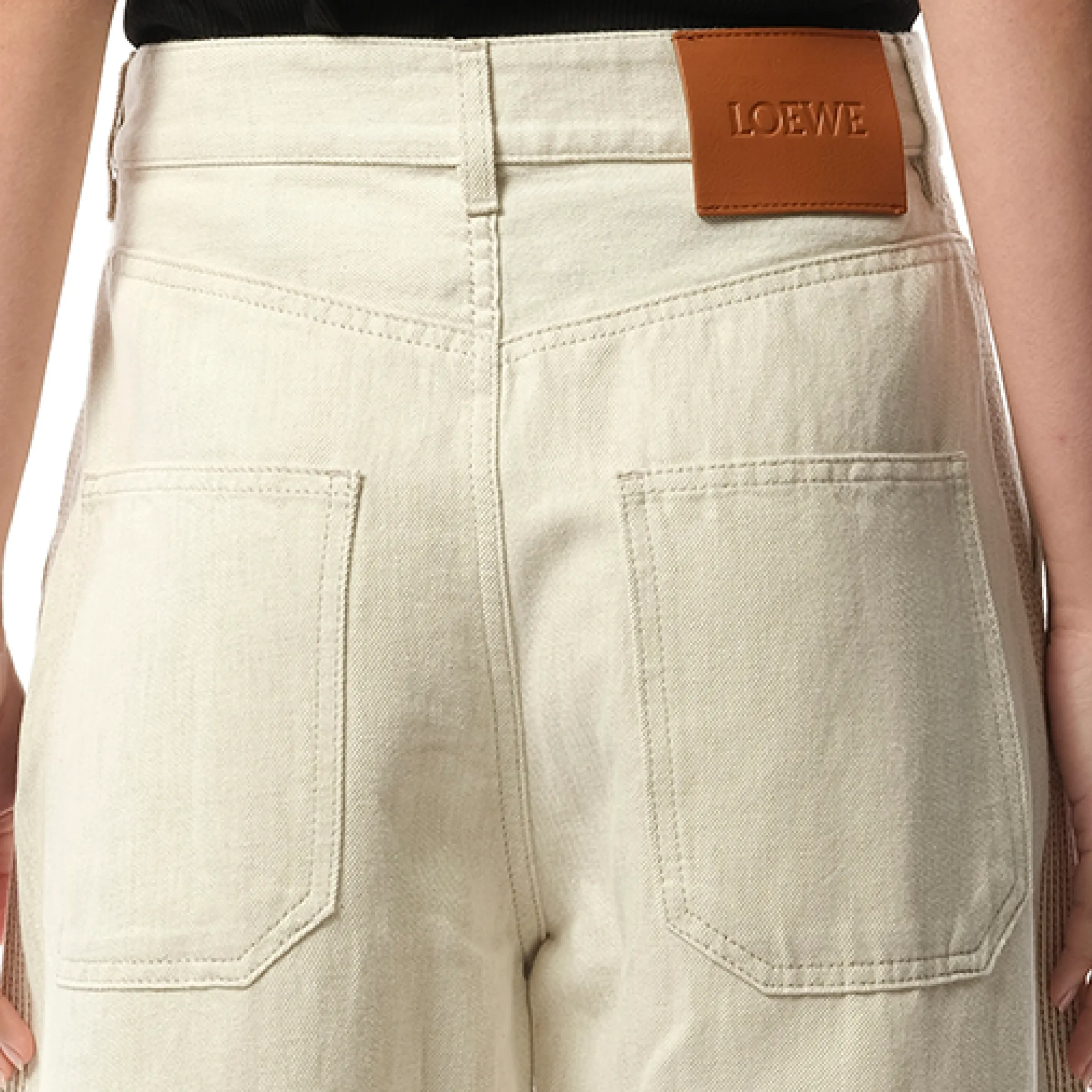 Balloon Trouser AF in Ecru sold by MARAIS product image thumbnail 3