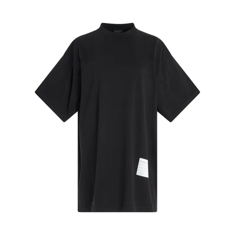 Sample Sticker Oversized T-Shirt in Charcoal sold by MARAIS