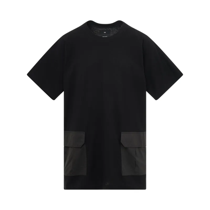 Pocket Short Sleeve T-Shirt in Black sold by MARAIS