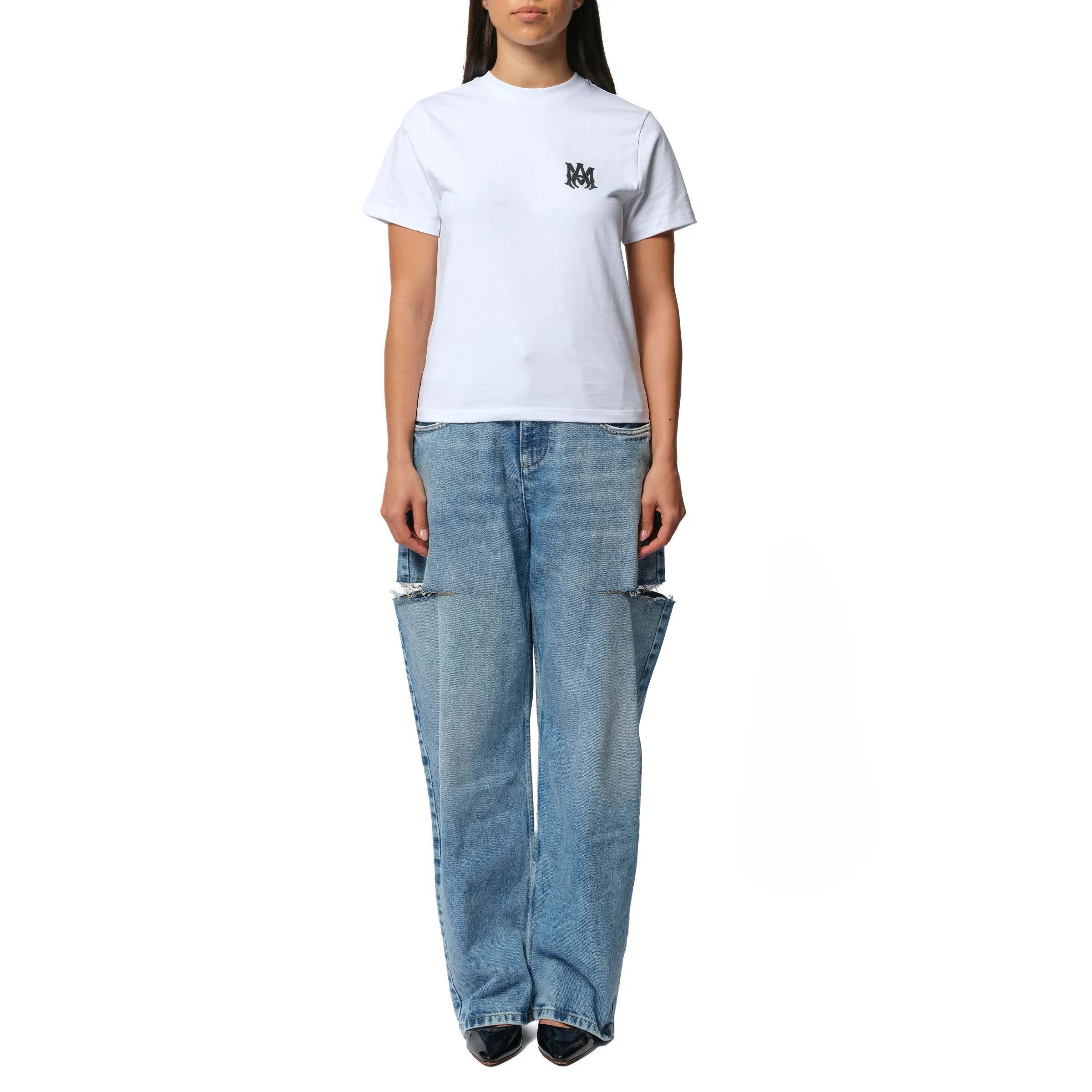 MA Core Logo T-Shirt in White sold by MARAIS product image thumbnail 4