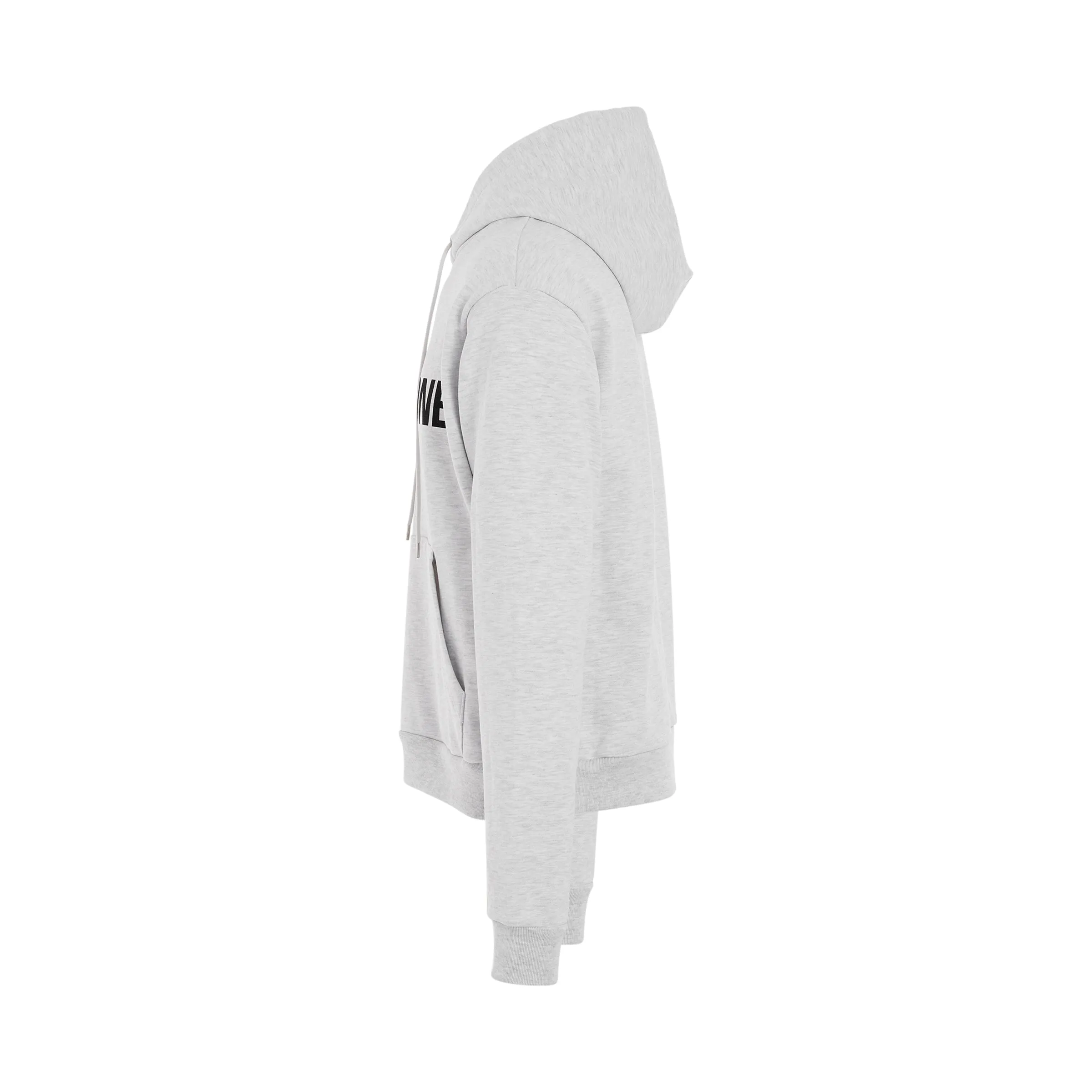 Basic Logo Fitted Hoodie in Grey sold by MARAIS product image thumbnail 3