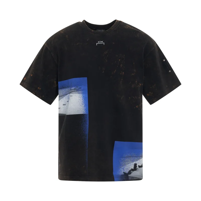 Bouchards Photographic Print T-Shirt in Black sold by MARAIS